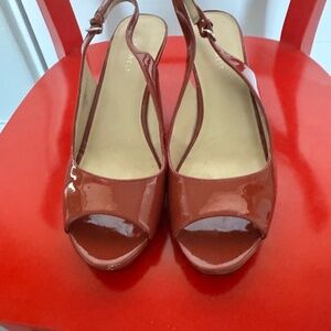 Nine West Platform Slingback Heels